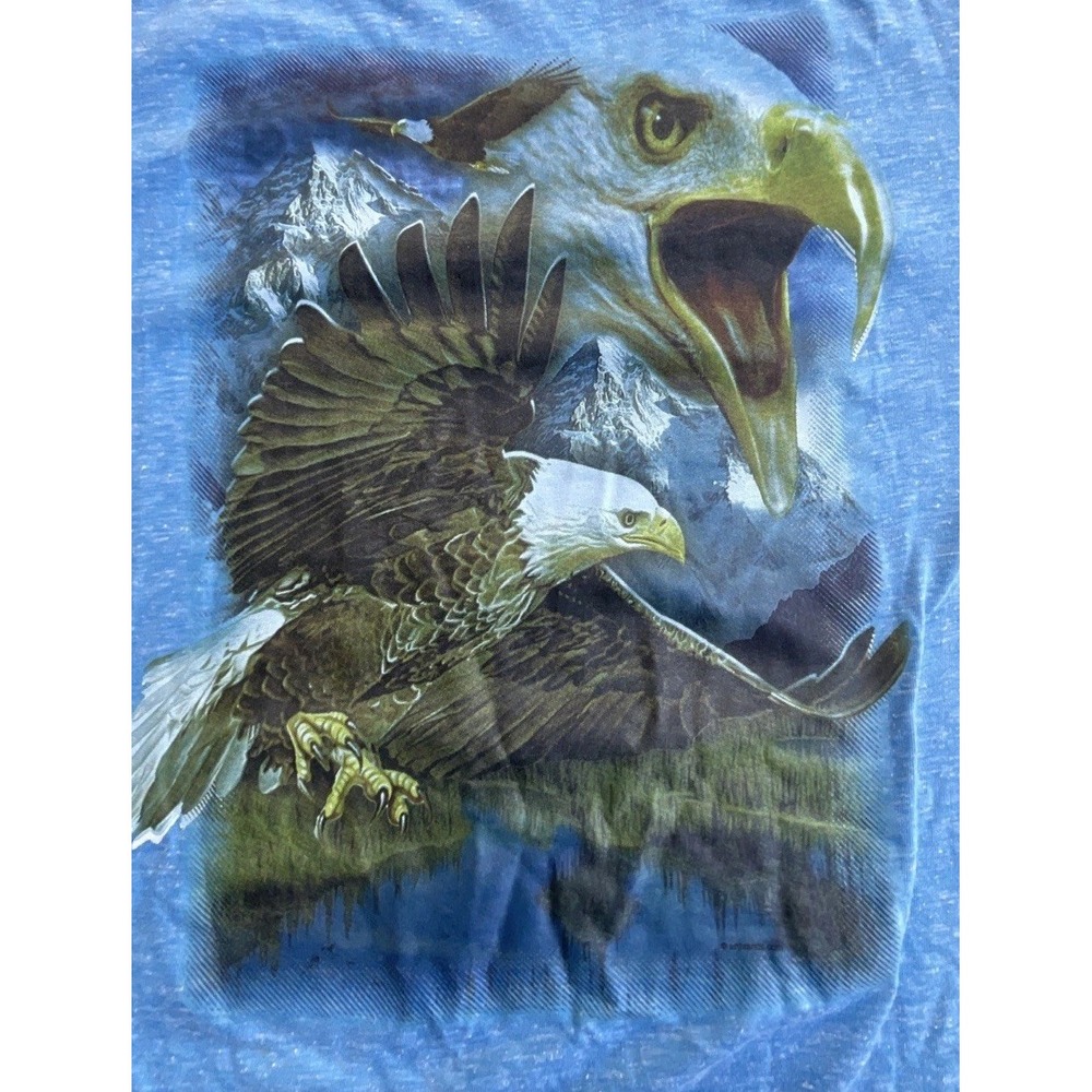 Vintage Eagle Mountain USA Bald Eagle Men's T-shirt‎ Size Small Delta Ring Spun